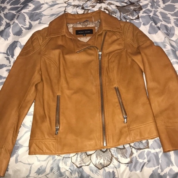 Brown/Tan Leather Jacket - Picture 1 of 4